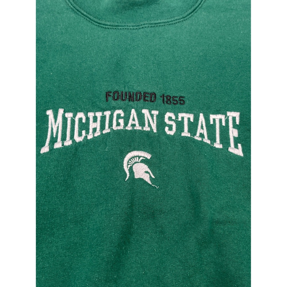 Hanes Michigan‎ State Spartans Crewneck Sweatshirt Green Adult M
